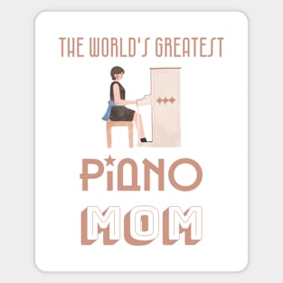 Piano mom Magnet